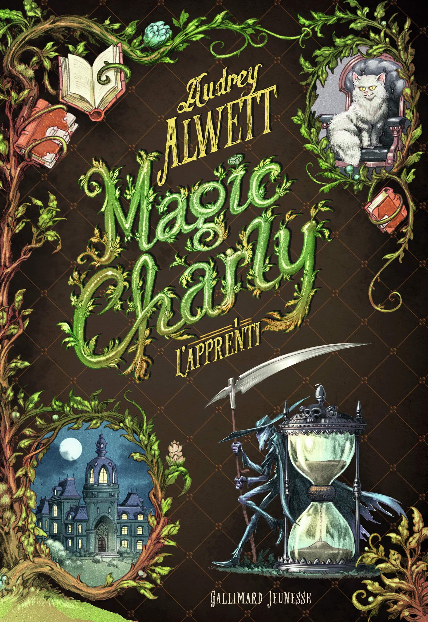 couvertures des 3 tomes de Magic Charly de Audrey Alwett