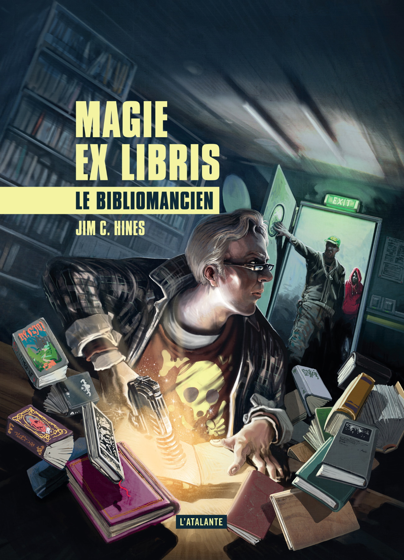 couvertures françaises puis anglaises des livres de Magie Ex Libris